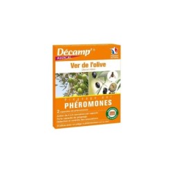 Lot de 2 capsules de phéromones anti-ver de l'olive DECAMP'