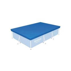 Bâche de sécurité rectangulaire pour piscine BESTWAY, L.300 x l.201 cm