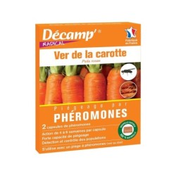 Lot de 2 capsules phéromones anti-ver de la carotte DECAMP'