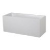 Jardinière plastique EDA L.99.5 x l.39 x H.43 cm blanc cérusé