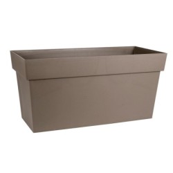 Jardinière Polypropylène À Réserve D'Eau Eda L.79 X L.35 X H.39 Cm Taupe