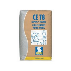 Enduit Joint Plaque Plâtre Ce78 4H Semin, Poudre 25Kg