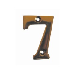 Chiffre 7 En Laiton Poli H.5.1 X L.3.5 Cm