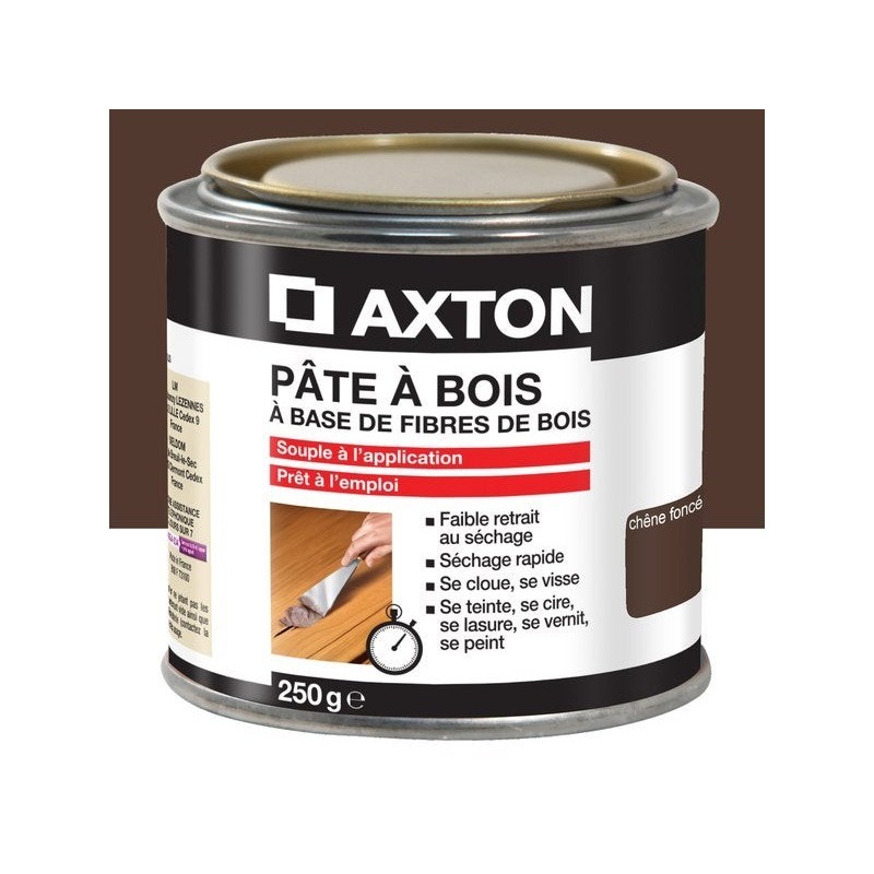 Pâte À Bois Axton, Chêne Foncé, 250 Gr