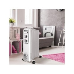 Radiateur bain d'huile électrique Fifty, THOMSON, 2000 W blanc