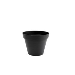 Pot Plastique Eda Diam.30 X H.26 Cm Gris Anthracite