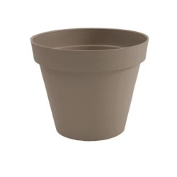 Pot Plastique Eda Diam.30 X H.26 Cm Taupe