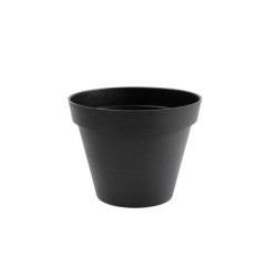 Pot Plastique Eda Diam.40 X H.32 Cm Gris Anthracite