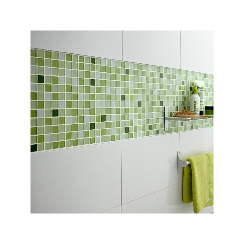 Mosaïque Mur Shaker Mix Vert 2.3 X 2.3 Cm