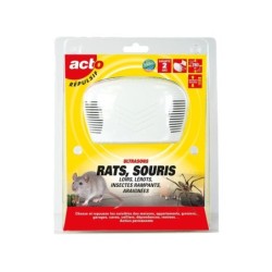 Répulsif ultrasons rats, souris, loirs, lérots et araignées, protége jusqu’à 280 m²