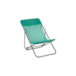 Transat de jardin LAFUMA MOBILIER Batyline en acier vert