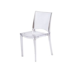 Chaise de jardin en polycarbonate Paris lux transparent