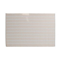 Tapis extérieur beige rectangulaire, l.120 x L.180 cm Cancun