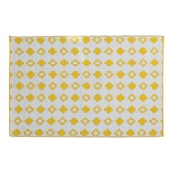 Tapis extérieur jaune rectangulaire, l.120 x L.180 cm Mayan