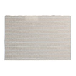 Tapis extérieur beige rectangulaire, l.160 x L.230 cm Cancun