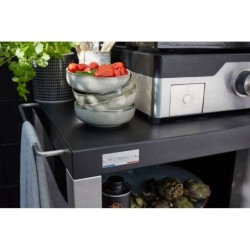 Desserte pour barbecue Signature allure, noir / inox