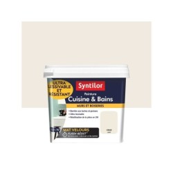 Peinture Mur Cuisine Et Bains Syntilor Craie Mat 0.75 L