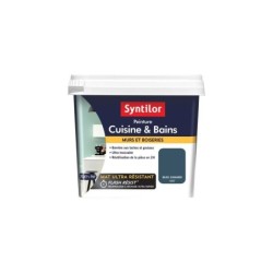 Peinture Mur Cuisine Et Bains Syntilor Bleu Canard Mat 0.75 L