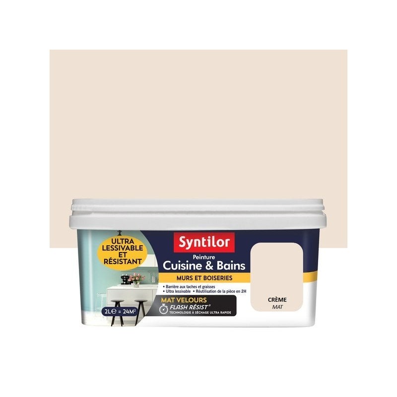 Peinture Syntilor, Crème, 2 L