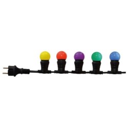 Guirlande Extérieure 10 Ampoules B22 Multicolor 300 Lumens Pro 10M Tibelec