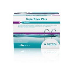 Clarifiant piscine BAYROL Superflock, tube 1 kg