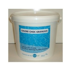 Chlore choc piscine, granulé 5 kg