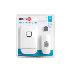 Sonnette sans fil Flash D01, LEXMAN, blanc