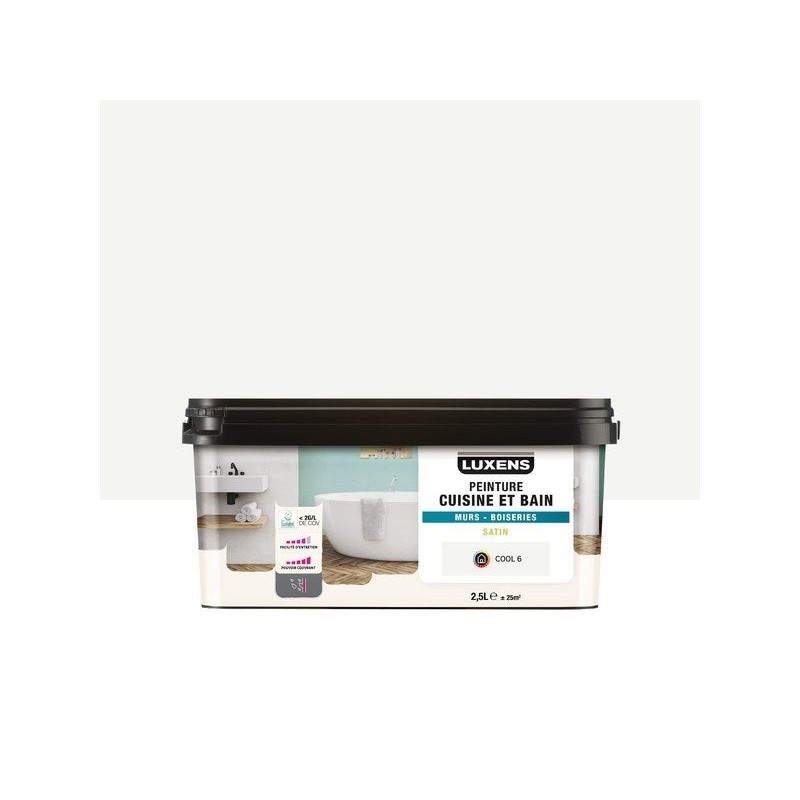 Peinture Mur Et Boiserie Cool 6 Luxens Satiné 2.5 L