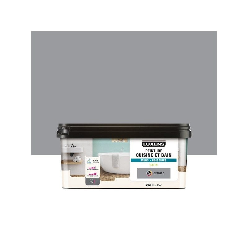 Peinture Mur Et Boiserie Granit 3 Luxens Granit 3 Satiné 2.5 L