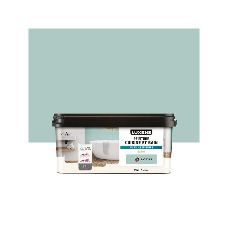 Peinture Mur Et Boiserie Luxens Satiné 2.5 L