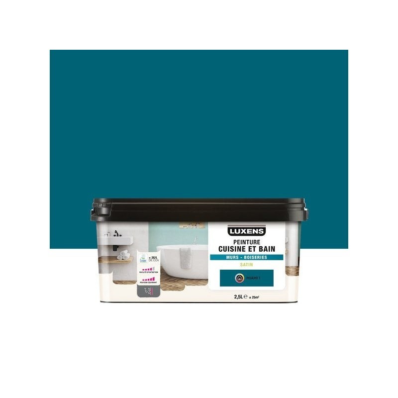 Peinture Mur Et Boiserie Miami 1 Luxens Miami 1 Satiné 2.5 L