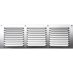 Grille d'aération aluminium anodisé, L.10 X L.30 Cm