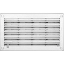 Grille d'aération abs naturel, L.14.6 x l.25 cm