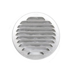 Grille d'aération aluminium naturel Diam.15 cm