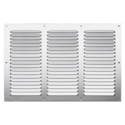 Grille d'aération aluminium anodisé, L.20 X L.30 Cm