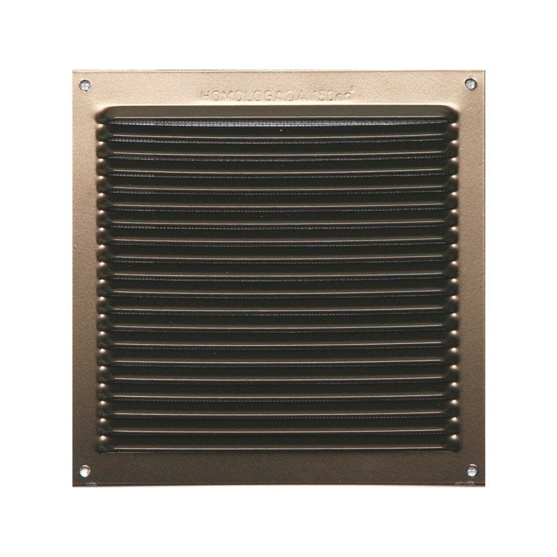 Grille d'aération aluminium laqué, L.17 X L.17 Cm