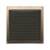 Grille d'aération aluminium laqué, L.17 X L.17 Cm