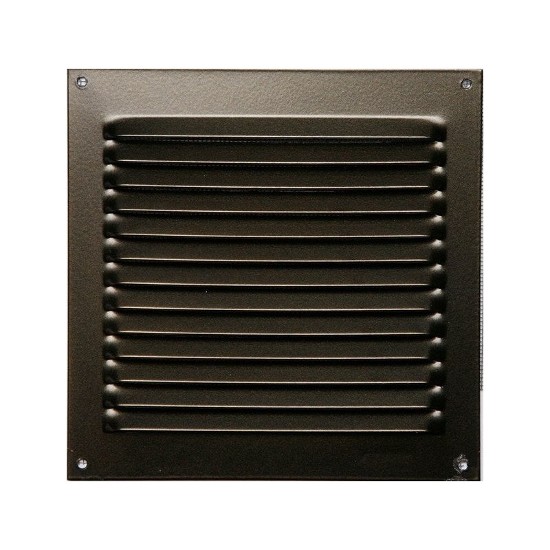 Grille d'aération aluminium laqué, L.15 X L.15 Cm