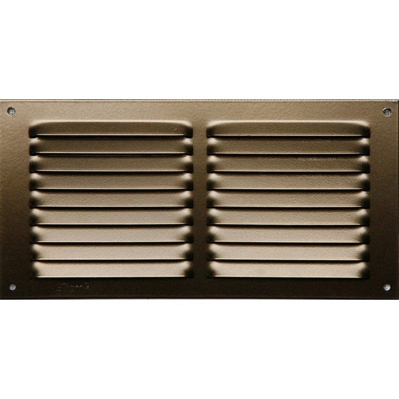 Grille d'aération aluminium laqué, L.10 X L.20 Cm