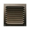 Grille d'aération aluminium laqué, L.10 X L.10 Cm