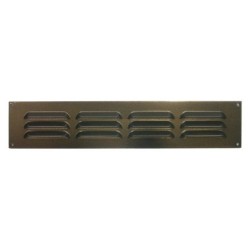 Grille d'aération aluminium laqué, L.5 X L.24 Cm