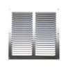 Grille d'aération aluminium anodisé, L.30 X L.30 Cm