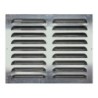 Grille d'aération aluminium naturel, L.40 X L.50 Cm