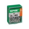 Lot De 50 Vis Acier Tête Autofraisée Plate Spax, Diam.3.5 Mm X L.40 Mm