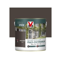 Peinture multimatériaux Extérieur Décolab® V33 Brun Havane Satiné 2 L