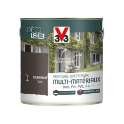 Peinture multimatériaux Extérieur Décolab® V33 Brun Havane Satiné 2 L