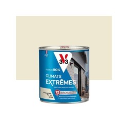 Peinture Bois Extérieur Climats Extrêmes® V33, Beige Calcaire Satiné 0.5 L