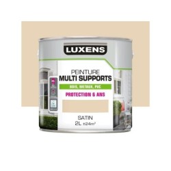 Peinture multimatériaux Extérieur Luxens Ivoire Clair Satiné 2 L