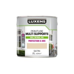 Peinture multimatériaux Extérieur Luxens Ivoire Clair Satiné 2 L