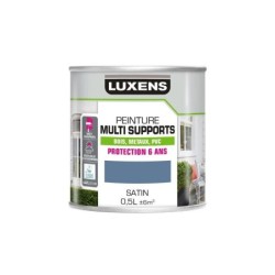 Peinture multimatériaux Extérieur Luxens Bleu Provence Satiné 0.5 L